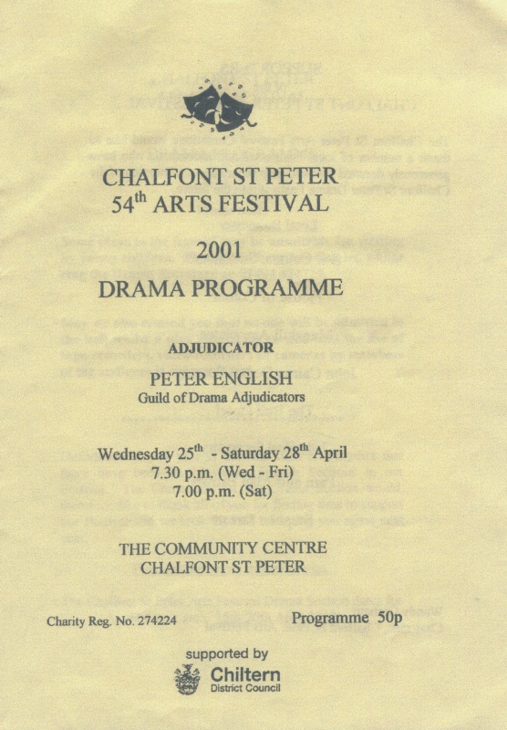 Select this image to see a larger version. Cover of  Chalfont St Peter Arts Festival drama programme