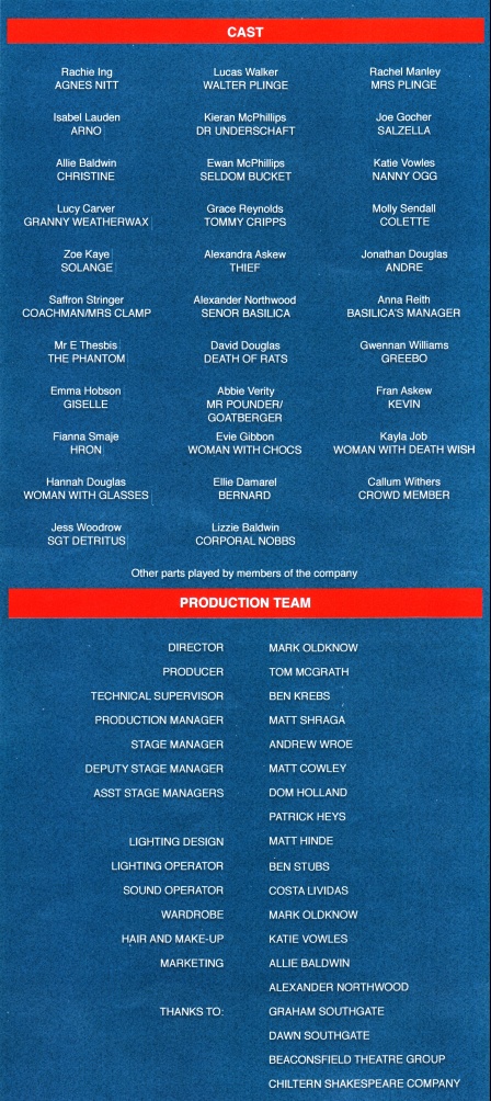 Programme Cast and Crew